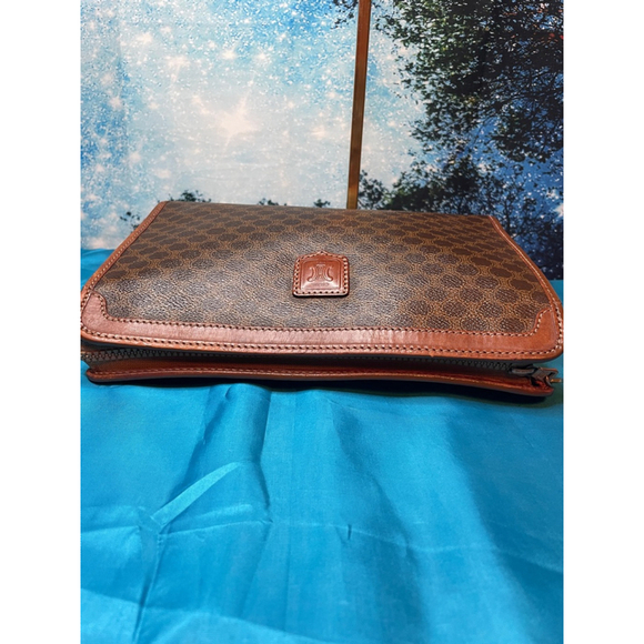 Celine Macadam Clutch Brown & Tan Very good condition - Picture 4 of 13